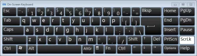 Excel: flèche directionnelle pour changer de cellule [RESOLU] : Clavier à l'écran Touche ScrLk activée