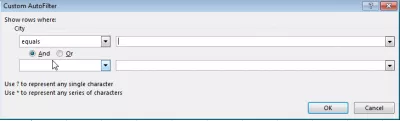 Excel wildcard filter : Filtru auto particularizat Excel