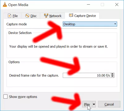 4 бесплатных способа записи экрана в Windows 10! : Воспроизвести кнопку записи VLC, чтобы начать запись экрана