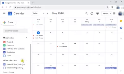 How to import ICS file into Google Calendar : Step one: click on the plus icon next to other calendars