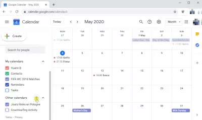 Cara mengimpor file ICS ke Google Kalender : Langkah satu: klik ikon plus di sebelah kalender lainnya