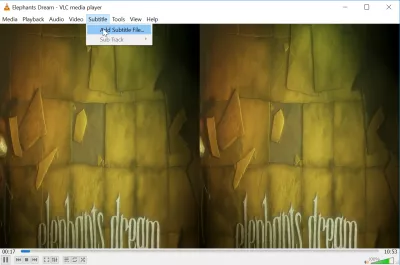 Jak pobrać napisy w VLC : Film odtwarzany w VLC bez napisów