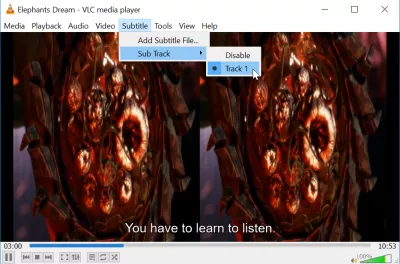 כיצד להוריד כתוביות ב - VLC - - : סרט עם כתוביות ב VLC Media Player הגירסה האחרונה