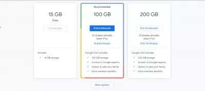 Paano makakuha ng mas maraming imbakan ng Google Drive nang libre? : Ang presyo ng puwang ng Google Drive