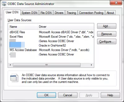 Pilote ODBC Oracle MS Access : Fig 2: Créer une connexion ODBC