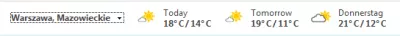 How to change Outlook calendar weather to Celsius? : Outlook calendar weather in Celsius C° unit