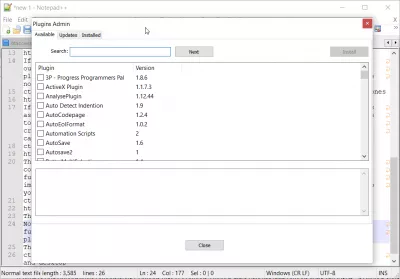 Aplikacioni 5 Notepad për zgjidhje falas për Android : Notepad ++ Menaxher i Plugin
