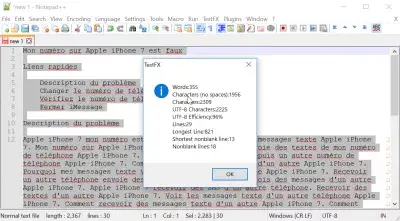 Koľko slov v mojom texte? S Notepad ++ nástrojom na počítanie slov : Poznámkový blok ++ nástroj na čítanie slov