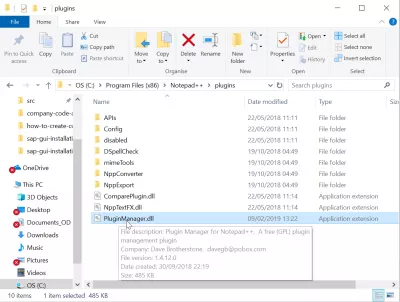 నోట్ప్యాడ్లో + ప్లెసివ్ ప్లగియర్ మేనేజర్ను తిరిగి ఎలా జోడించాలి? : నోట్ప్యాడ్లో + ప్లగిన్ మేనేజర్ ప్లగిన్ dll ఫైలు ఇన్స్టాల్