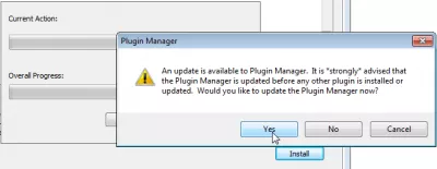 Notepad ++ inogadzira Python Script plugin ne Plugin Manager : Accept Plugin Manager update installation