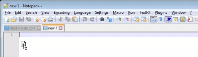 Notepad ++ ouvre le fichier dans une nouvelle fenêtre : Essayer d'ouvrir une nouvelle fenêtre avec un fichier non enregistré