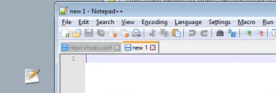 Notepad ++ avab faili uues aknas : Proovin avada uus aken koos salvestamata failiga