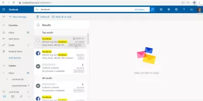 Outlook encuentra la carpeta de correo electrónico en unos sencillos pasos : Webmail Outlook buscar carpeta de correo electrónico