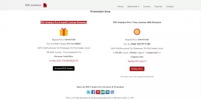 PDF Unshare Pro Review: Protect Your PDF Files : 6 months free of PDF Unshare Pro software with coupon code