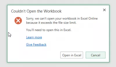 Sharepoint couldn't open the workbook : We're sorry we couldn't open your workbook Sharepoint 2013