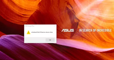 How to solve an ASUS laptop disabled touchpad? : Asus initializeatkacpidevice returns false error message at startup – no more backlit keyboard backlight