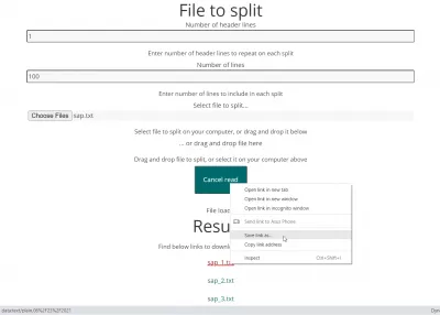 Split teksti faili online notepad ++ HTML5 : Faili jagamise tulemused, mille YB DIGITAL