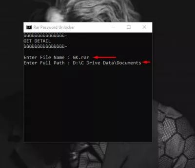 Cara Membuka Kunci File Zip yang Dilindungi Kata Sandi tanpa Perangkat Lunak Apa Pun : masukkan nama dan lokasi file zip