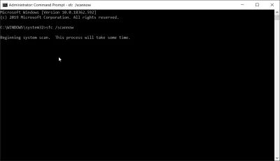 Solved: Windows 10 program texts are not displayed anymore : Running SFC scan in command prompt