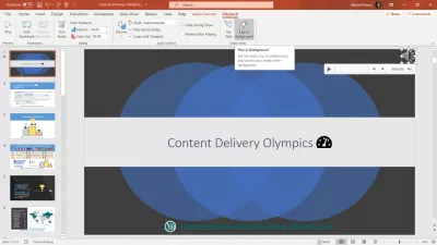 How To Screen Record Windows For Free With Powerpoint? : Adding an audio music file to be played in PowerPoint presentation
