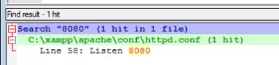 Windowsi otsingutekst failides ja kaustades Notepad ++ abil : Failide otsimine tulemus