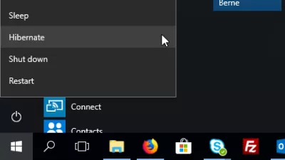 הוסף מצב שינה ל- Windows 10 : אפשרות שינה למצב חזרה בתפריט Windows 10 