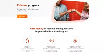 Adsterra Affiliate Program Review: Provides Passive Earning Opportunity : Make money on recommending Adsterra to your friends and colleagues