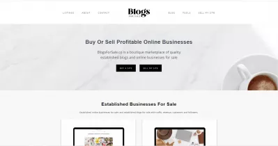 Review Of The Affiliate Program Blogsforsale.Co : BlogsForSale.co: buy or sell profitable online businesses