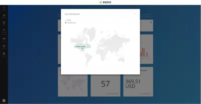 Ezoic Affiliate Program Review: How I Make $1000+ Passive Income Monthly : Geographical distribution of conversions brought to the platform