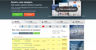 Обзор Партнёрской Программы Telderi Affiliate : Панель управления Telderi: покупайте и продавайте всевозможные онлайн-проекты