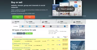 Telderi Affiliate Program Review : Telderi dashboard: buy and sell all kind of online projects