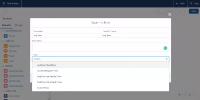 SalesForce: How to activate a flow in the SalesForce flow builder? : Saving the flow in the flow builder