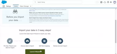 How To Import Data In SalesForce? (6 options) : Using the SalesForce data import wizard