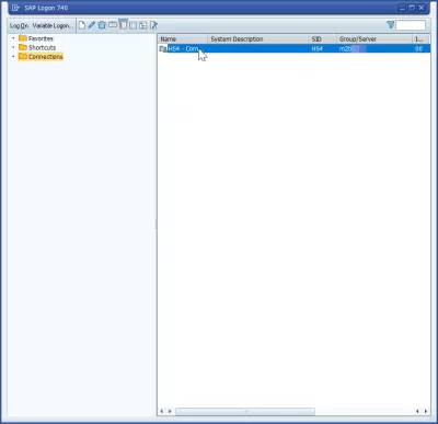 Добавьте сервер в SAP GUI 740 за 3 простых шага : Список серверов SAP LOGON в SAP GUI 740