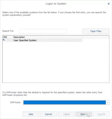 Add server in GUI do SAP 750 in 3 easy steps : Criar nova entrada de sistema no SAP 750