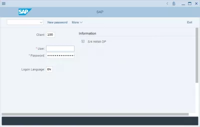 Add server in GUI SAP 750 in 3 easy steps : Prihlásenie užívateľa v rozhraní SAP 750 GUI