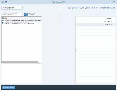 SAP NetWeaver oturum açma dilini 2 kolay adımda değiştirin : Arapça SAP oturumu açma