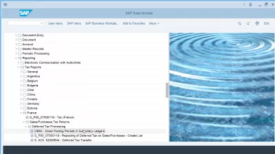 Fermer une période comptable dans une transaction SAP FI OB52 : OB52 dans l'arborescence du menu SAP