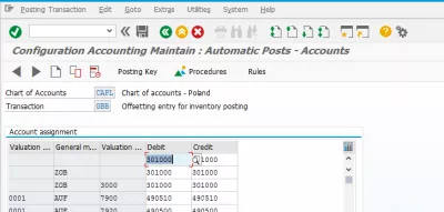 Решаване на SAP грешка M8147 определяне на акаунт за въвеждане не е възможно : Определянето на акаунта се актуализира при персонализиране на транзакция