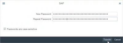 จะรีเซ็ตและเปลี่ยนรหัสผ่าน SAP ได้อย่างไร : เปลี่ยนรหัสผ่านบนหน้าจอเข้าสู่ระบบของ SAP