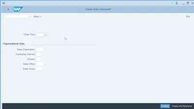 SAP GUI Nasil Kullanilir? : SAP işlemi ana ekranının içinde