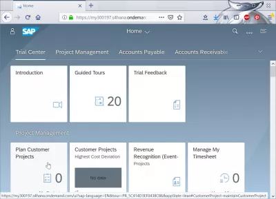 如何在SAP Cloud中規劃客戶項目？ : 在SAP Cloud FIORI中規劃客戶項目磁貼