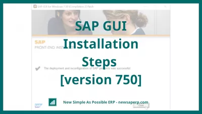 SAP GUI સ્થાપન પગલાંઓ [સંસ્કરણ 750]
