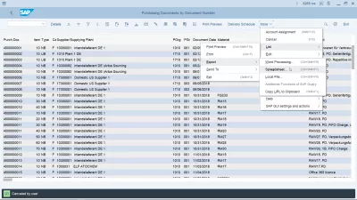 SAP Como Exportar Para Planilha Do Excel? : Redefina as configurações de exportação para Excel no SAP exportando manualmente