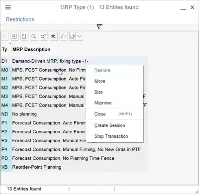 SAP MM -haastattelukysymykset - ja niiden vastaukset : MRP-tyypit SAP: ssa, esimerkki mahdollisesta SAP MM -haastattelukysymyksestä
