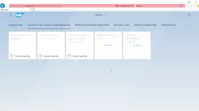 Listahan ng SAP S4 HANA FIORI apps : Analytics para sa Dispute Management SAP S4 HANA FIORI apps
