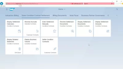 List of SAP S4 HANA FIORI εφαρμογές : Κατάσταση πωλήσεων Συμβόλαιο Διακανονισμού SAP S4 HANA FIORI εφαρμογές