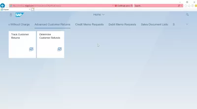 List of Aplicații SAP S4 HANA FIORI : Advanced Customer returnează aplicațiile SAP S4 HANA FIORI