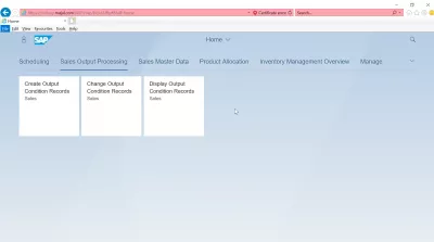 List of SAP S4 HANA FIORI εφαρμογές : Επεξεργασία εξόδου πωλήσεων SAP S4 HANA FIORI εφαρμογές