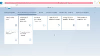 Listahan ng SAP S4 HANA FIORI apps : Physical Inventory Processing SAP S4 HANA FIORI apps